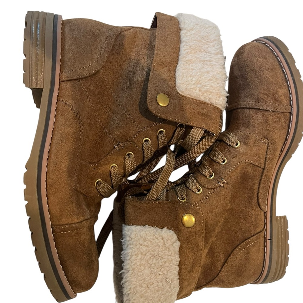 Tommy Hilfiger Brown Ankle Boots with Cream Lining